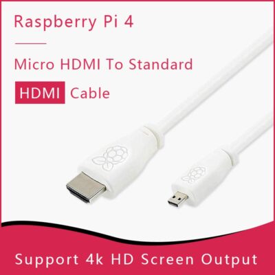 Official Raspberry Pi 4 Micro HDMI to HDMI Cable (1M & 2M)